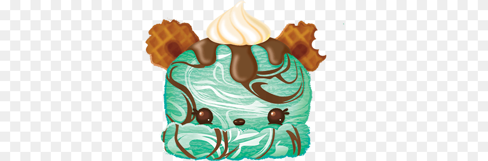 Mintymarble Illustration, Cream, Dessert, Food, Ice Cream Png Image