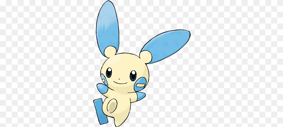 Minun Is More Concerned About Cheering On Its Partners Pokemon Minun, Animal, Bear, Mammal, Wildlife Free Png Download