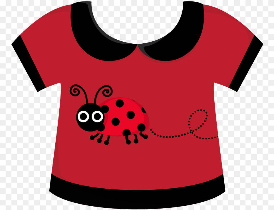 Minus Baby Artwork Clipart Baby Baby Ladybug Baby Red Clothing For Babies Clipart, Shirt, T-shirt Png Image