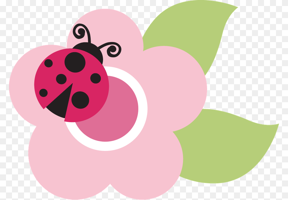 Minus Pink Ladybug Baby Ladybug Clipart Ladybugs Joaninha Rosa, Flower, Plant Free Png Download