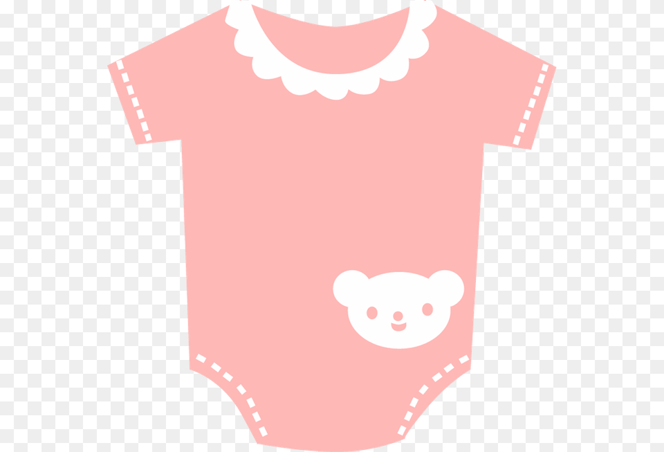 Minus Say Hello Bebe Pink Baby Onesie Clipart, Clothing, T-shirt, Applique, Pattern Free Transparent Png