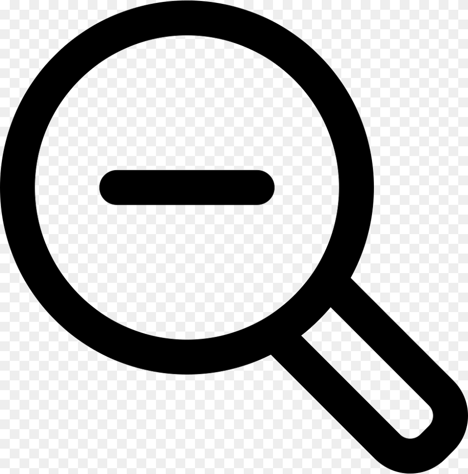 Minus Sign Search Icon, Symbol, Magnifying Png Image