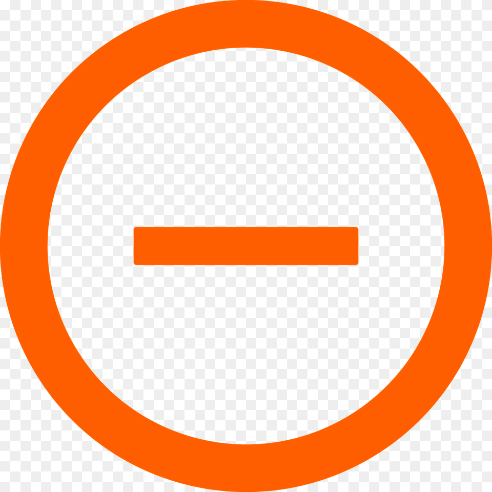 Minus Subtract Decrease Button Symbol Icon Math Circle, Sign, Road Sign, Disk Free Transparent Png