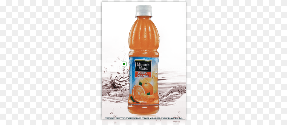Minute Maid Pulpy Orange Juice Minute Maid Juice Bottle, Beverage, Orange Juice, Ketchup, Food Free Transparent Png