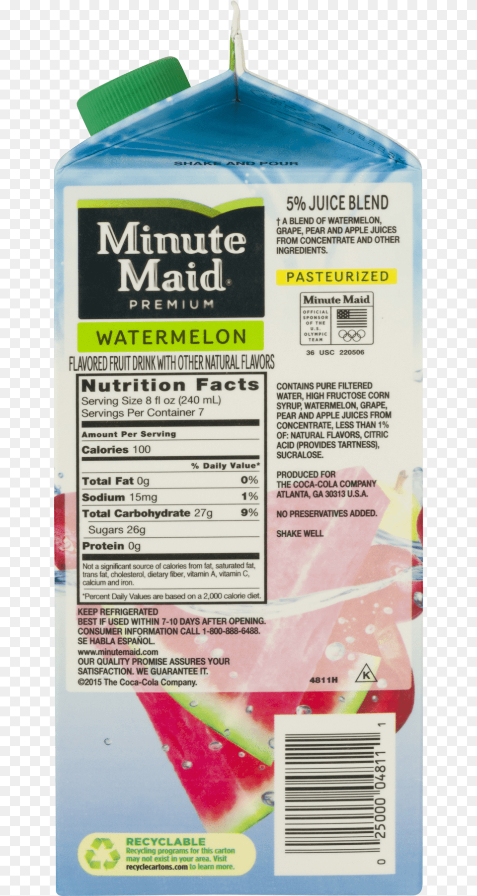 Minute Maid Tropical Punch Nutrition Facts Free Png Download