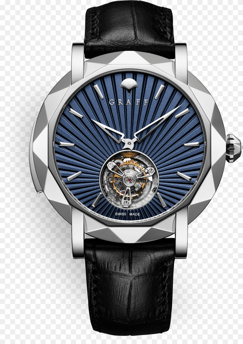 Minute Repeater Blue Dial White Gold Graff Iwc Arm, Body Part, Person, Wristwatch Free Png Download