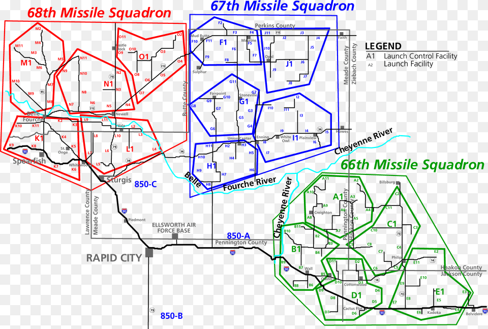 Minuteman Missile Map, Cad Diagram, Diagram Free Png Download