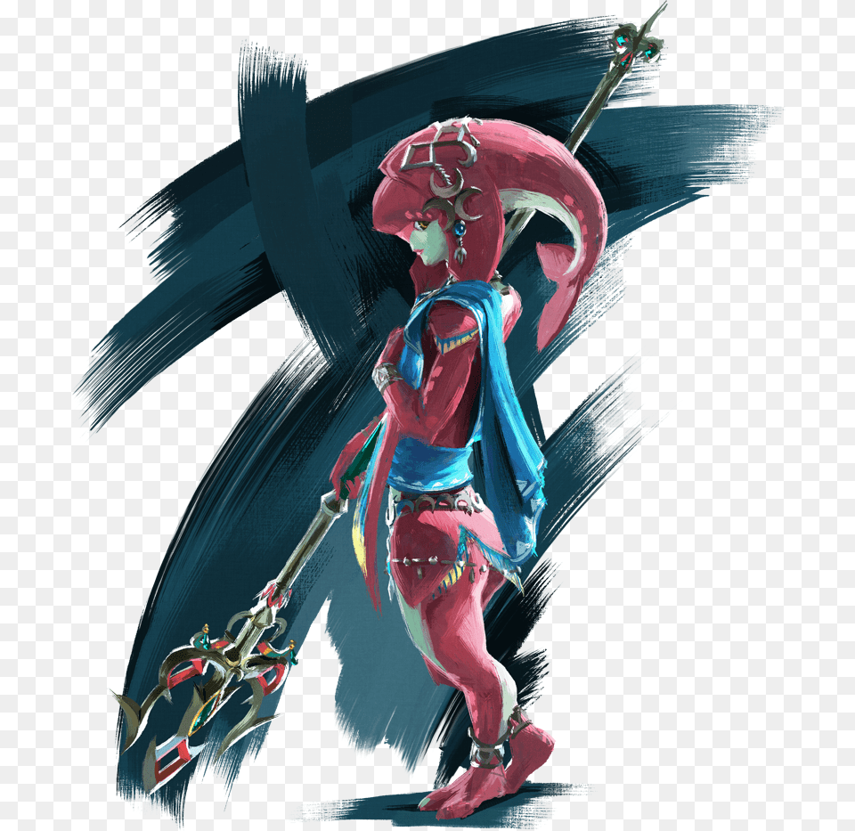Mipha Zelda Breath Of The Wild, Adult, Female, Person, Woman Free Png Download