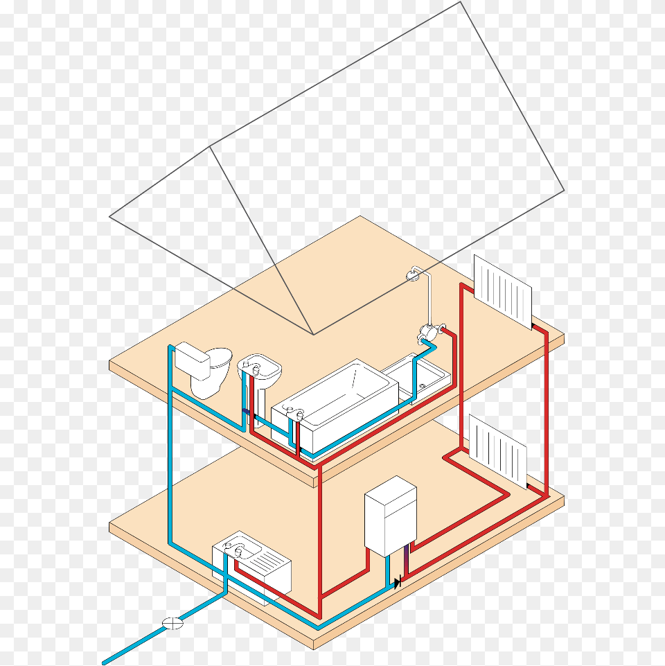 Mira Showers Water Systems Combi Shelf, Cad Diagram, Diagram Png