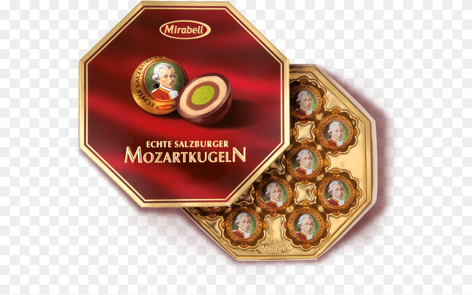 Mirabell Mozartkugeln 200 G, Person, Gold, Road Sign, Sign Free Transparent Png