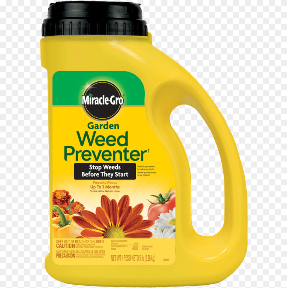 Miracle Gro Weed Preventer, Cooking Oil, Food, Bottle, Shaker Free Transparent Png