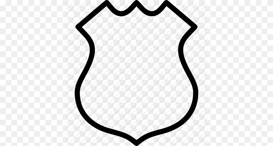 Miracle Police Badge Outline Quickly Kids Officer Clipart Kid, Armor Free Png