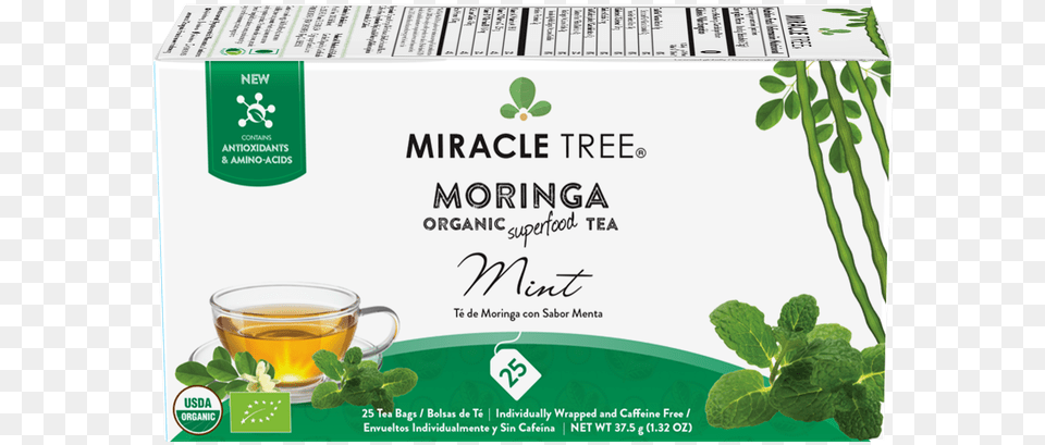 Miracle Tree Moringa Tea Ginger, Cup, Herbal, Herbs, Plant Free Png