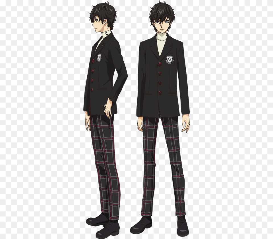 Miraculous Maku Ren Persona 5 Ren Amamiya, Suit, Book, Clothing, Comics Free Png Download