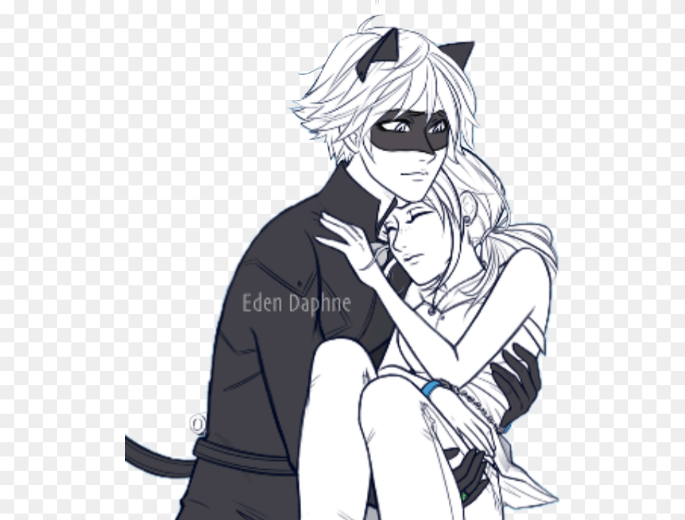 Miraculous Marichat Eden Marinette Chatnoir Catnoir Under Lock And Key Miraculous Ladybug, Publication, Book, Comics, Manga Png