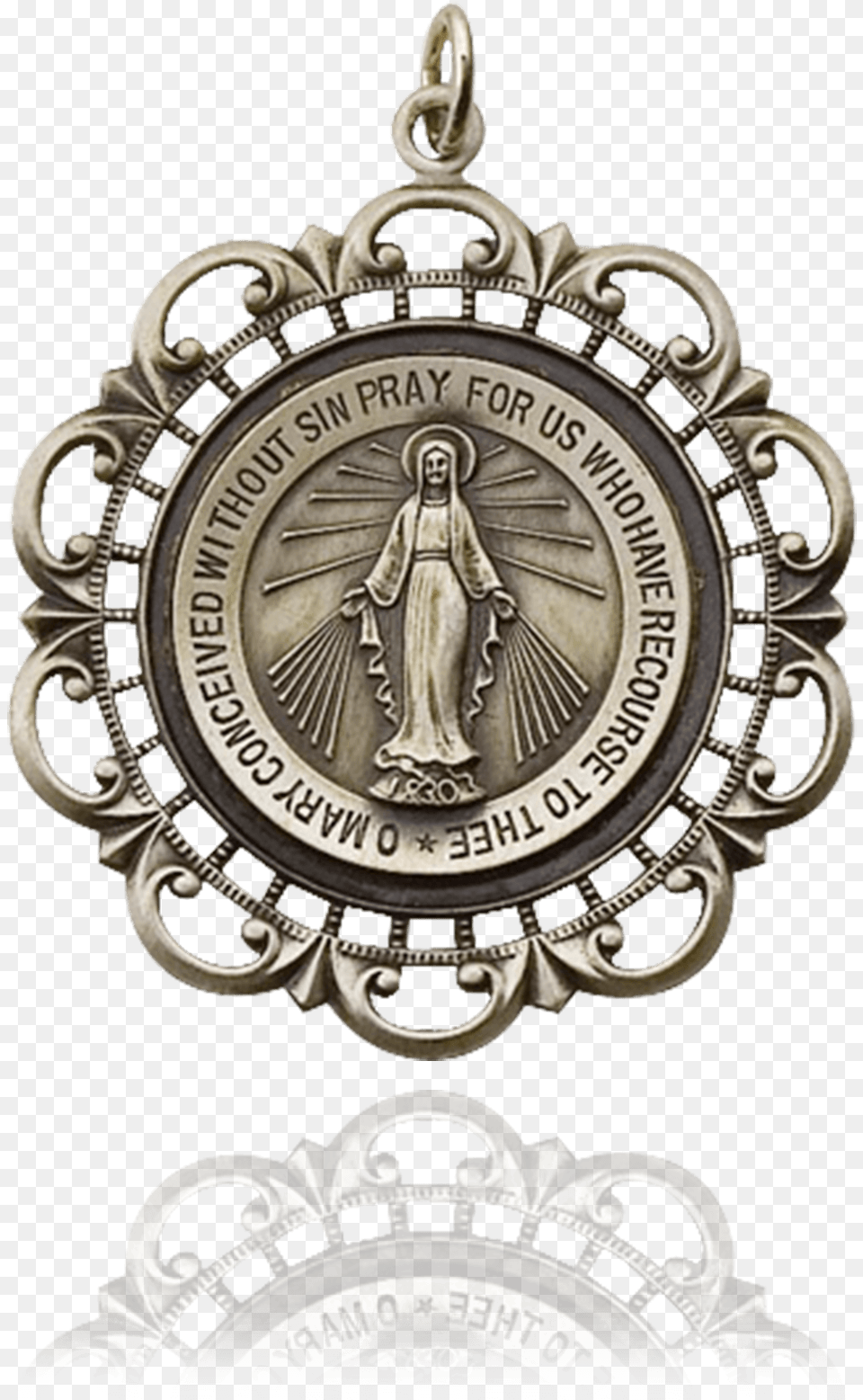 Miraculous Medallion With Filigree Frame Mandala, Accessories, Badge, Symbol, Logo Free Png