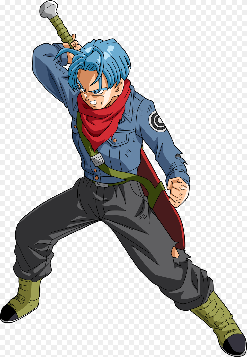 Mirai Trunks Dbs V2 By Saodvd Dragon Ball Super Mirai Trunks, Book, Comics, Publication, Person Png Image