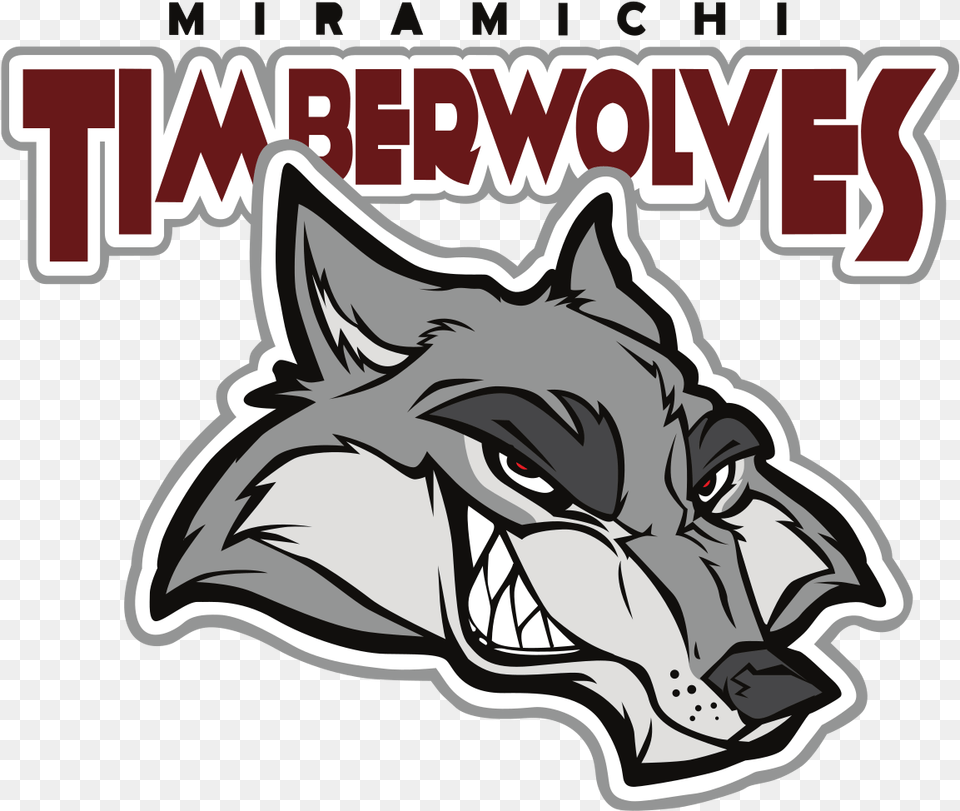 Miramichi Timberwolves, Sticker, Book, Comics, Publication Png Image