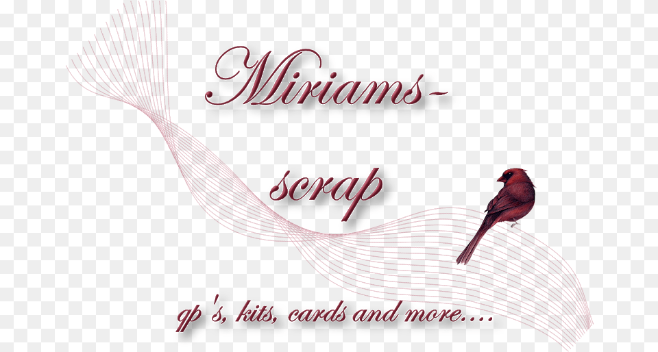 Miriams Scrap Cardinal, Animal, Bird Free Png Download