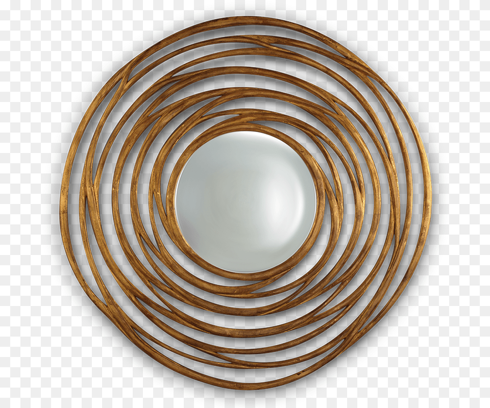 Mirror, Coil, Sphere, Spiral, Wood Free Transparent Png