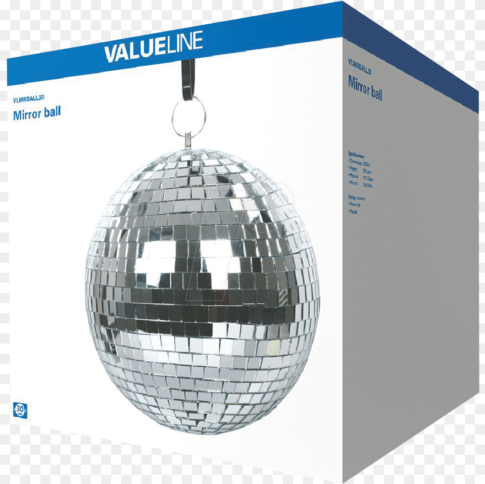 Mirror Ball 30cm Valueline Vlmrball30 Bola De Espejos Gif, Sphere, Accessories, Lamp Png