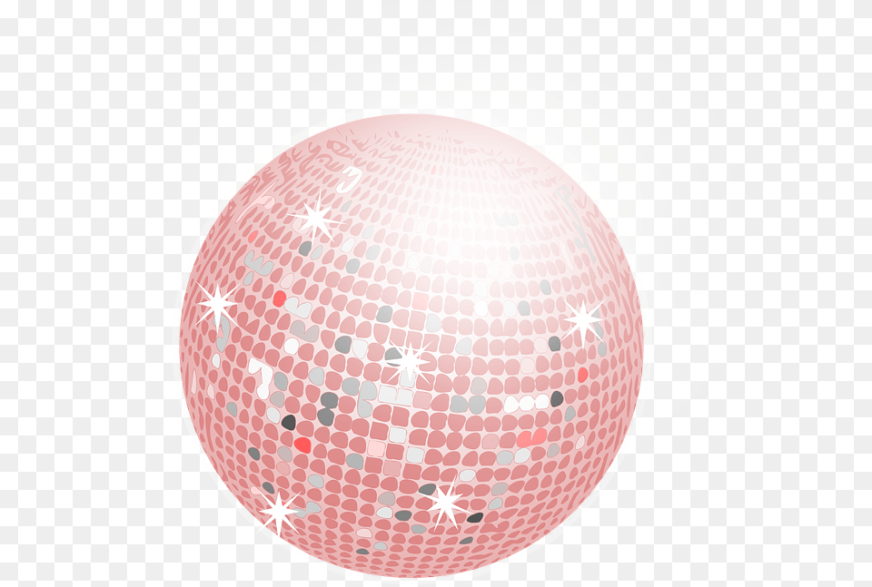 Mirror Ball Disco Mirror Glitter Pink Disco Ball, Sphere, Plate Free Png Download