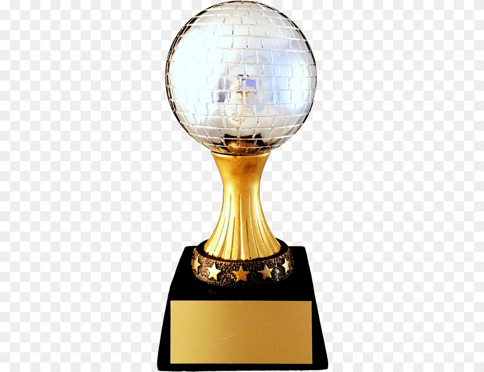 Mirror Ball Resin Trophy Gold Mirror Ball Trophy, Lamp Free Transparent Png