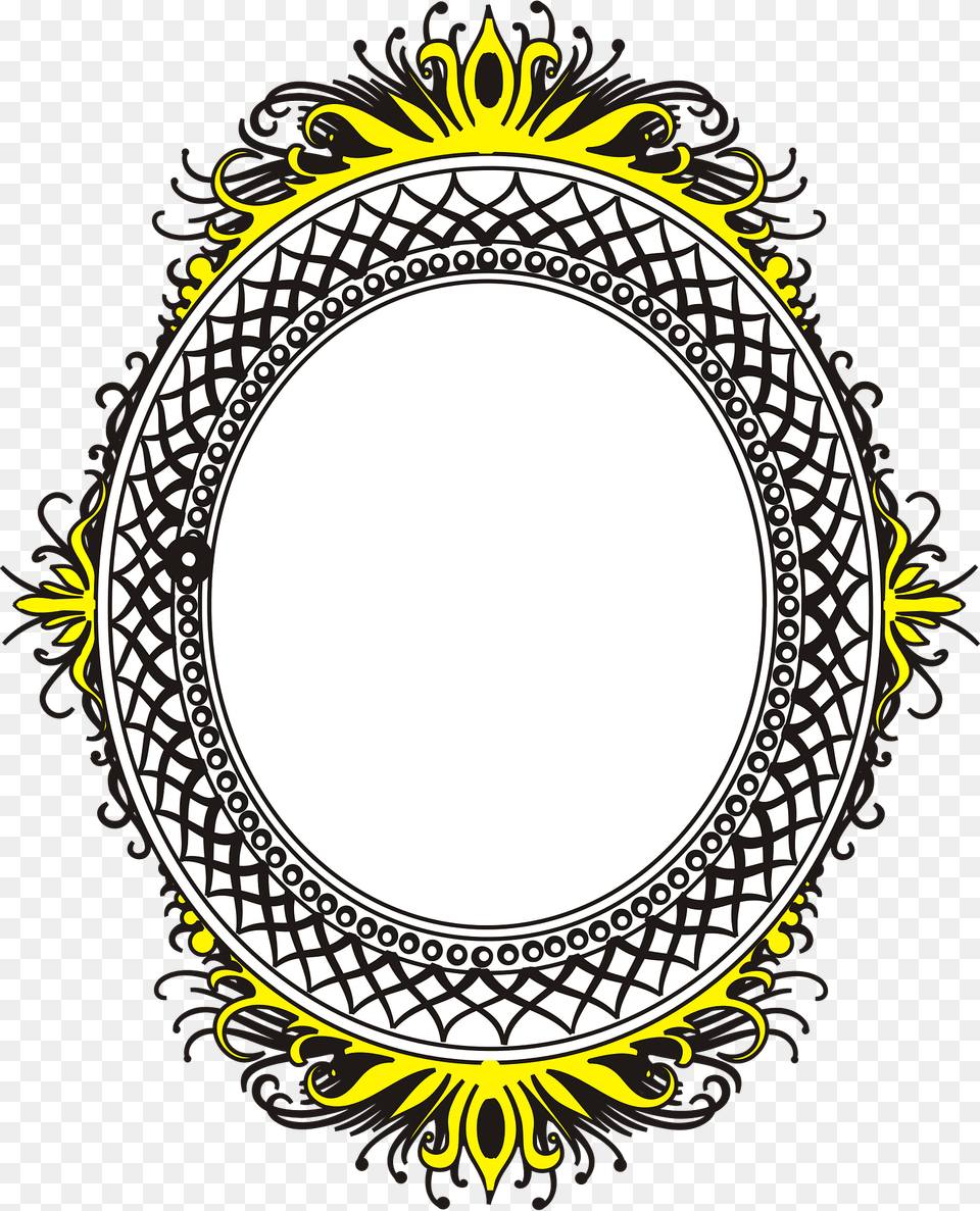 Mirror Clipart, Oval Png