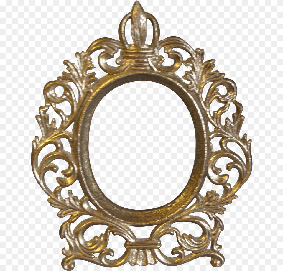 Mirror Clipart Background Oval Vintage Frames, Bronze Free Png