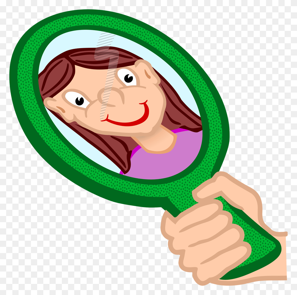 Mirror Clipart Self Discovery, Face, Head, Person, Baby Free Png
