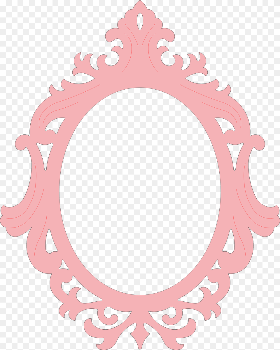 Mirror Frame Laser Cut Template Vector Laser Cut Frames Templates, Oval Free Transparent Png