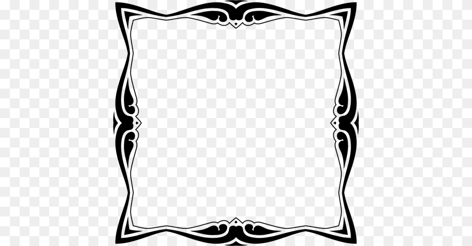 Mirror Frames Clip Art Square Free Download Clipart, Gray Png Image
