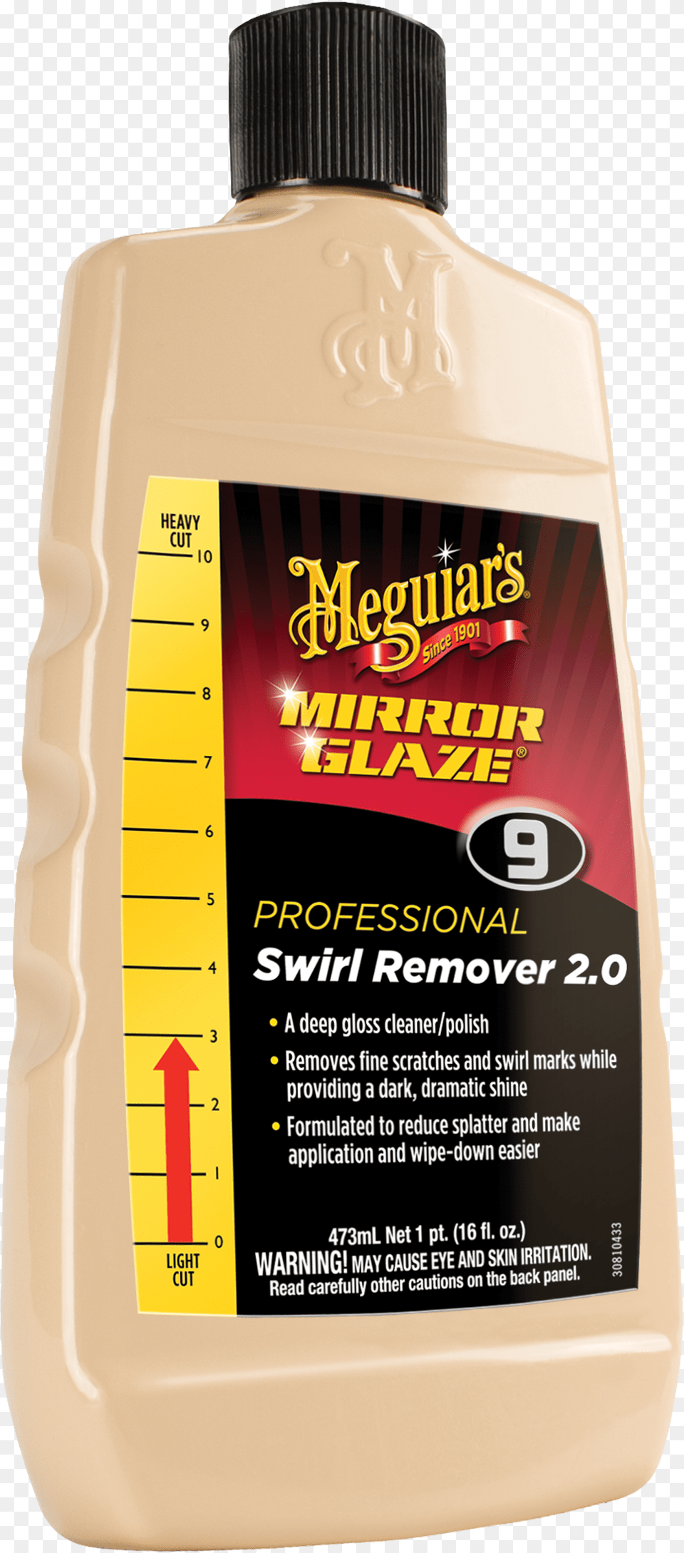 Mirror Glaze Swirl Remover 16 Oz Meguiars Fine Cut Cleaner, Bottle, Cosmetics, Perfume, Food Png