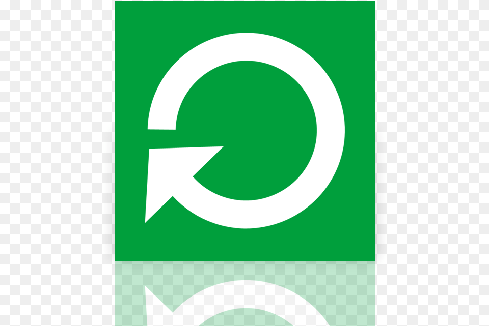 Mirror Power Restart Icon Restart Button No Background, Symbol, Green, Sign, Light Free Png