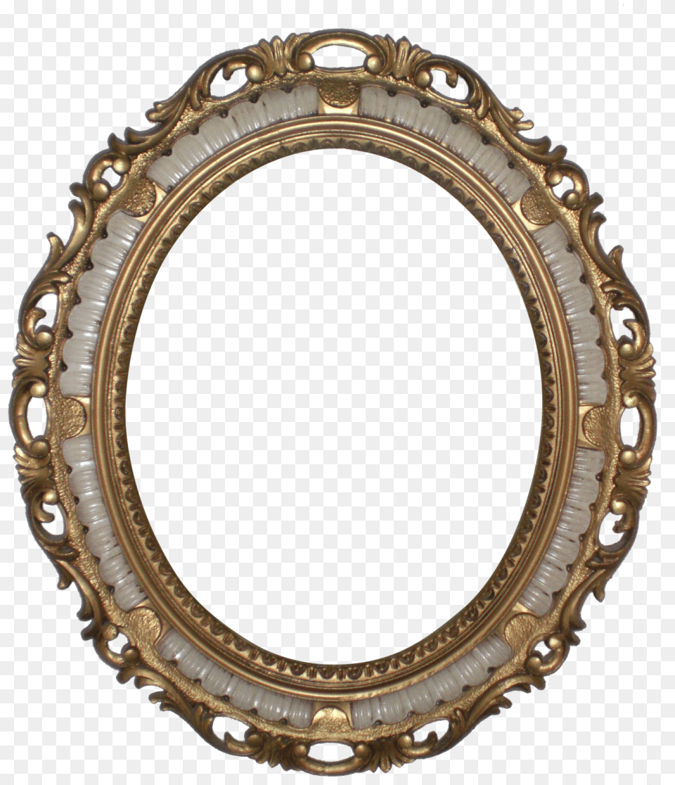 Mirror With Decorative Frame Image Mirror, Oval, Photography Free Png Download