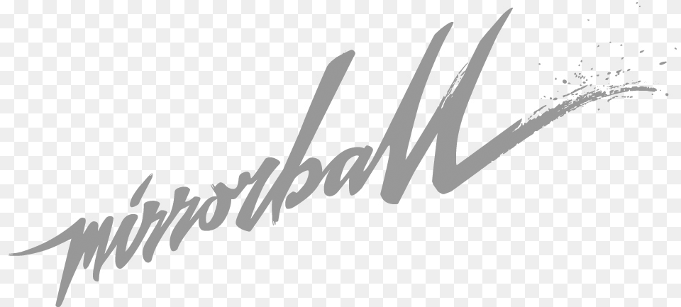 Mirrorball Logo, Handwriting, Text Png