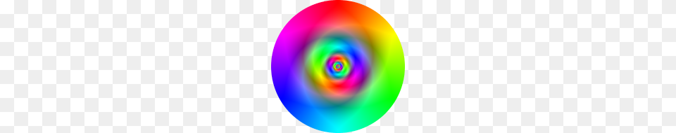 Mirrored Rainbow Vortex Circle, Spiral, Coil, Disk, Sphere Free Png Download