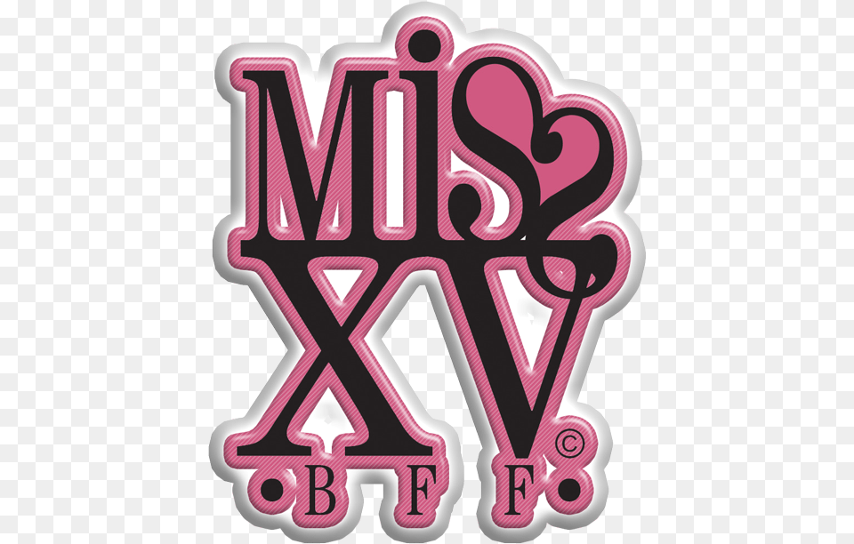 Mis 15 Letras, Sticker, Purple, Art, Graphics Png Image