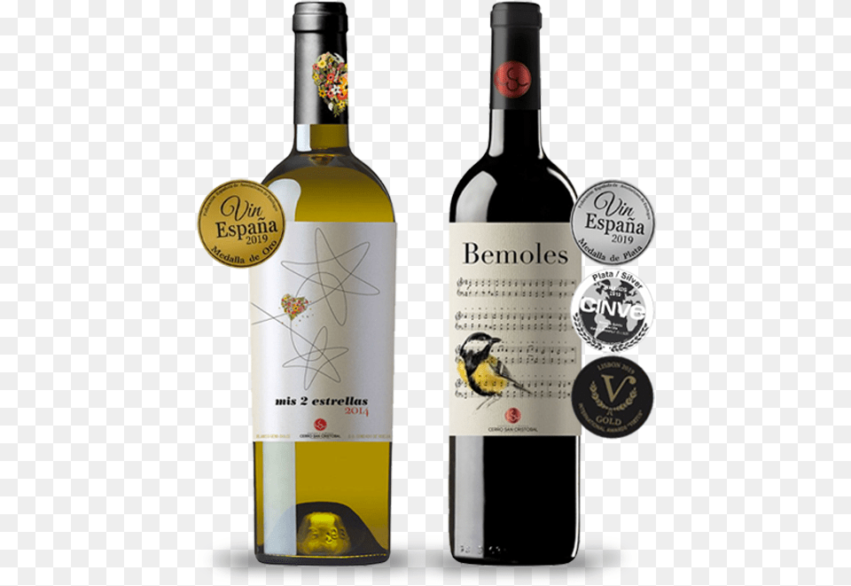 Mis Dos Estrellas Y Bemoles Mis Dos Estrellas Vino, Alcohol, Wine, Liquor, Bottle Free Png