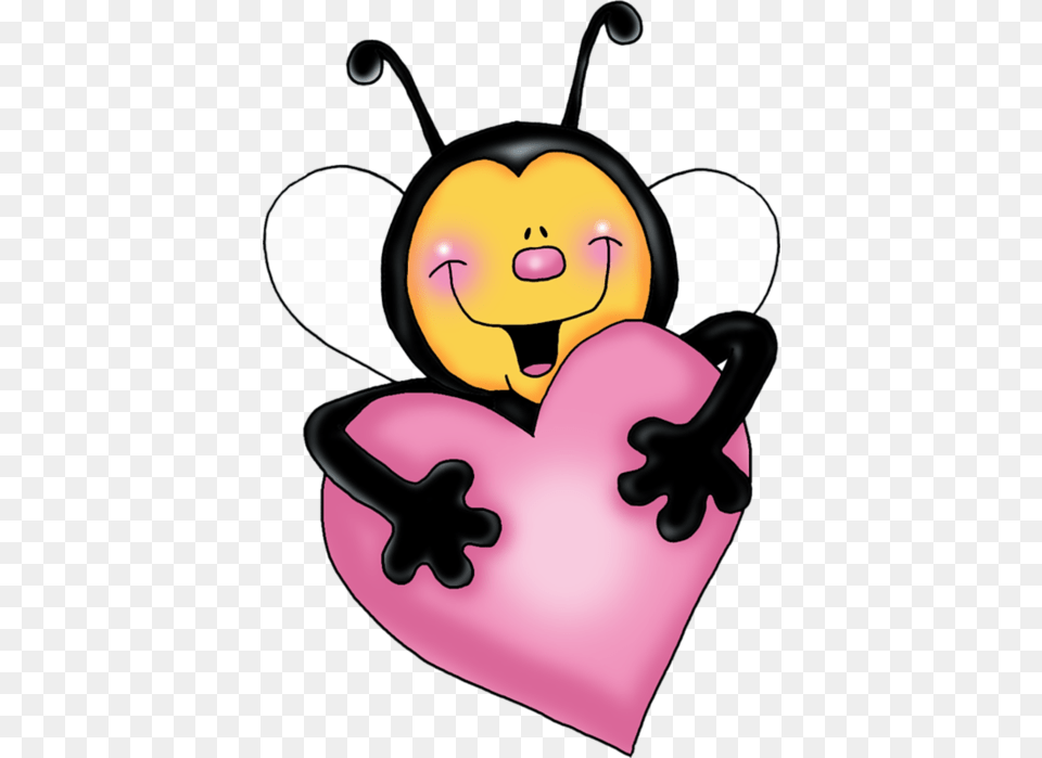 Mis Laminas Para Decoupage Cute Bee Clip Art, Heart Free Png Download