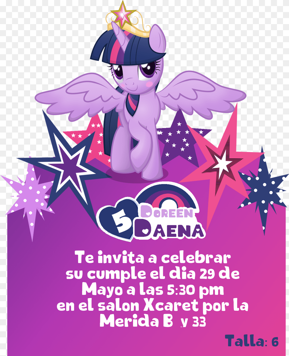 Mis Pequenas Princesas Pony Para Colorear My Little Invitaciones De My Little Pony, Advertisement, Poster, Purple, Baby Free Png