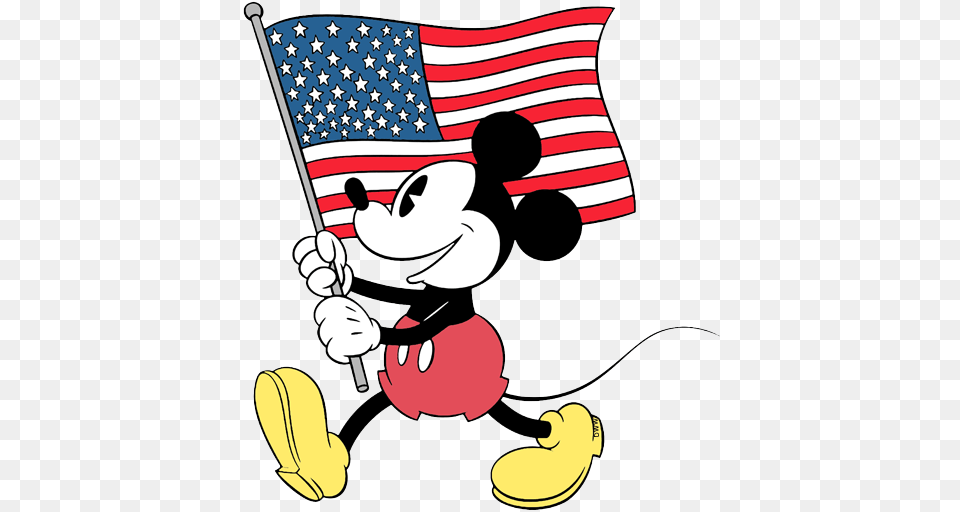 Misc Disney Holidays Clip Art Disney Clip Art Galore, Cartoon, American Flag, Flag, Baby Free Png Download