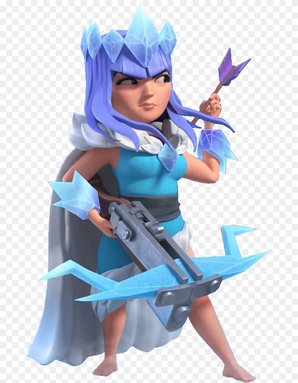 Misc Ice Queen Clash Of Clans, Clothing, Person, Costume, Baby Free Png Download