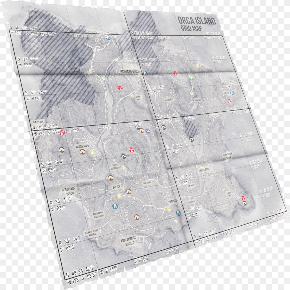 Miscreated Wiki Black And White Map Of Miscreated, Atlas, Chart, Diagram, Plot Free Png Download