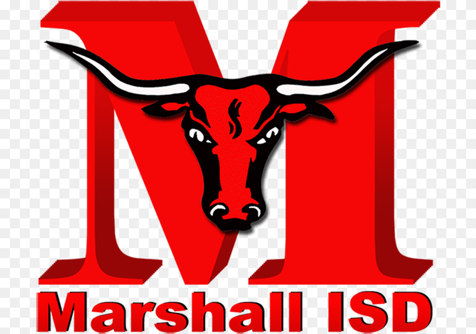 Misd Logo Marshall High School Logo, Animal, Bull, Mammal, Cattle Png