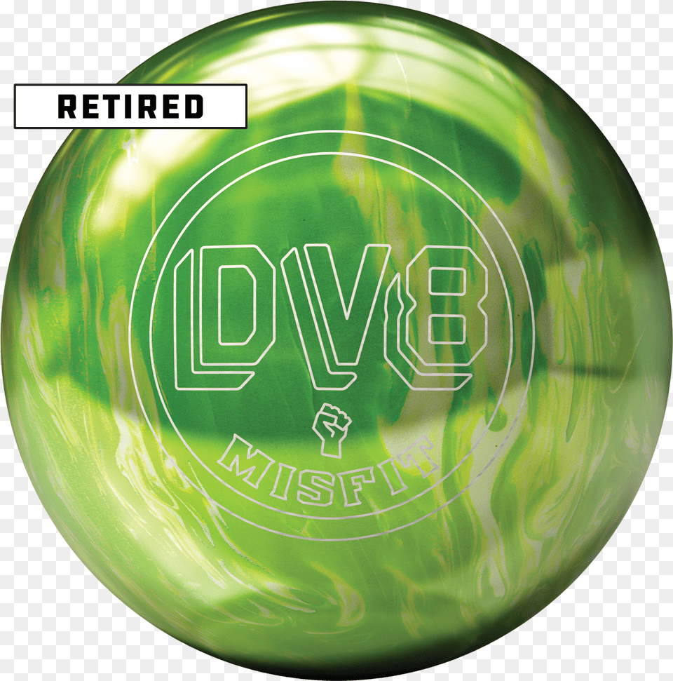 Misfit Green White Dv8 Bowling Language, Ball, Bowling Ball, Leisure Activities, Sport Free Png Download