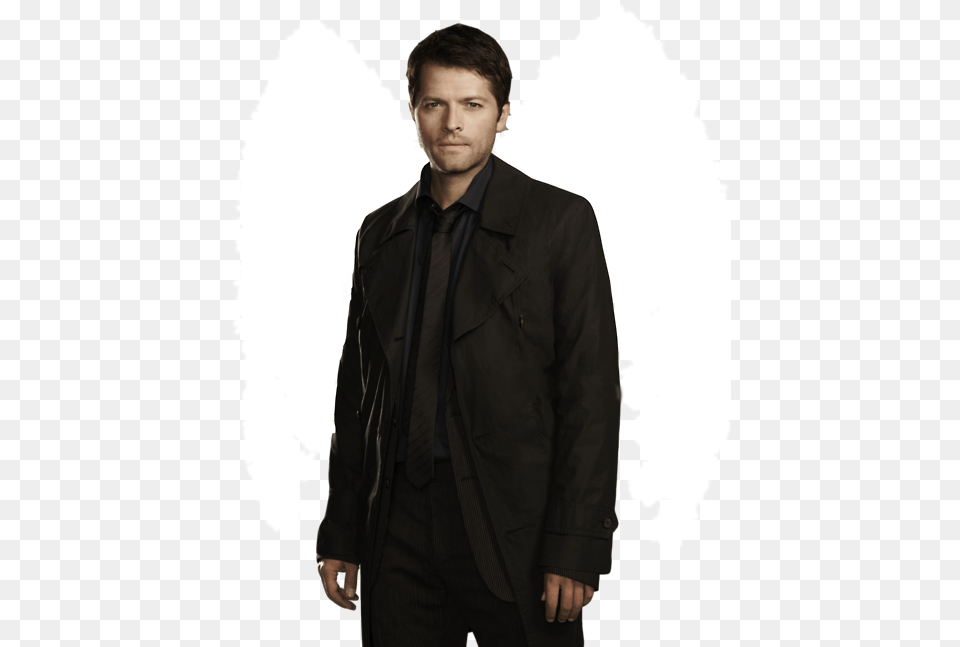 Misha Collins As Castiel, Clothing, Coat, Sleeve, Long Sleeve Png