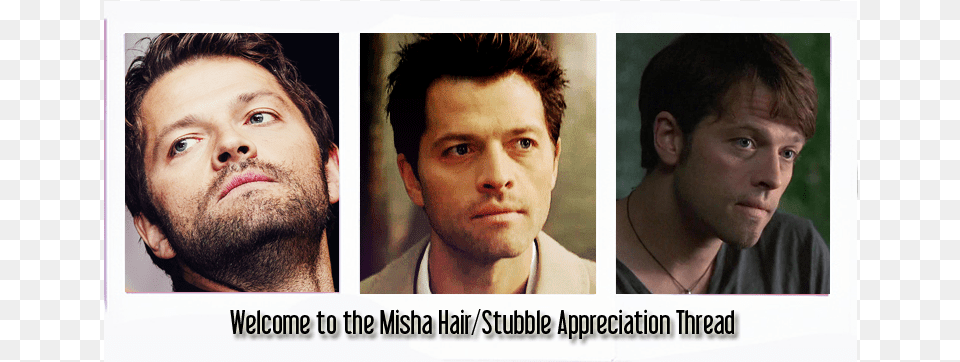 Misha Collins Bed Hair, Adult, Beard, Face, Head Free Png Download