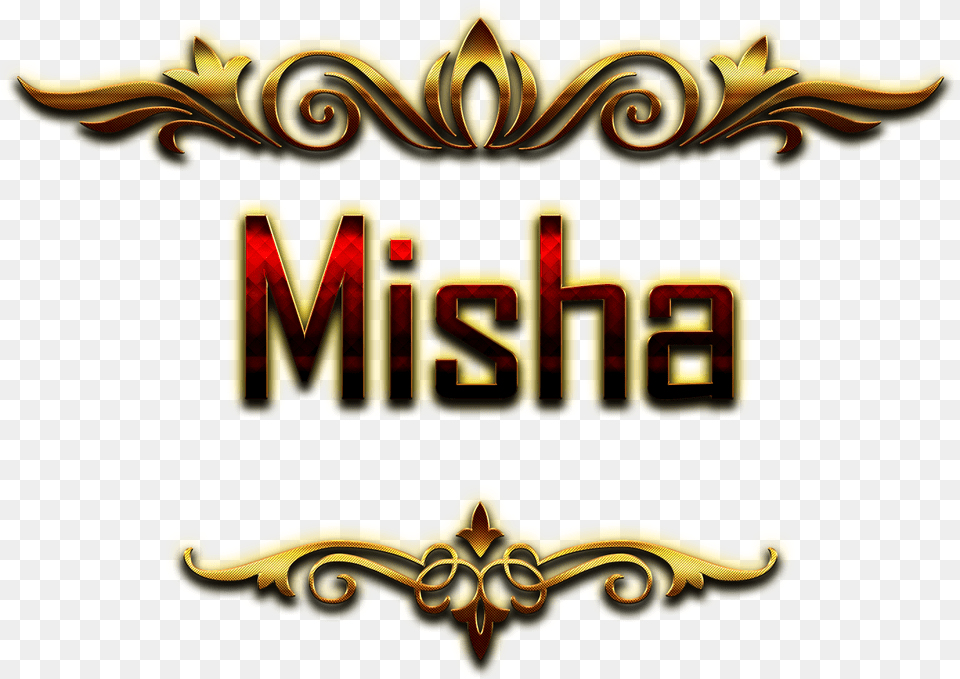 Misha Decorative Name Alisha Name, Logo Png Image