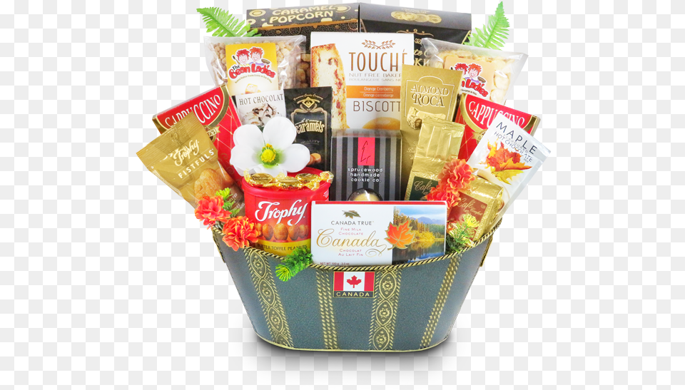 Mishloach Manot, Basket, Food, Snack, Flower Png Image